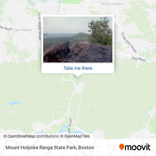 Mount Holyoke Range State Park map