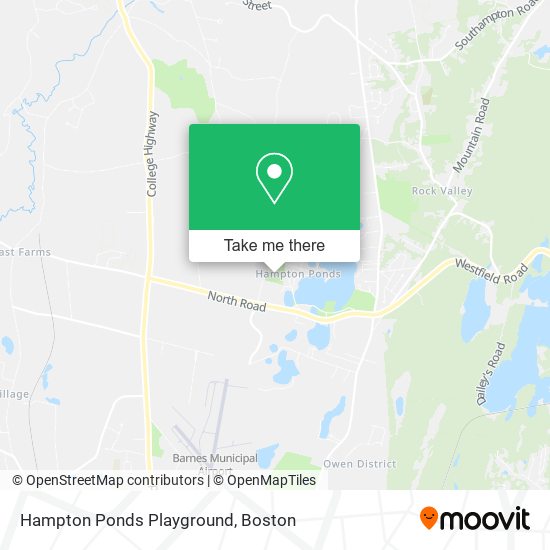 Hampton Ponds Playground map