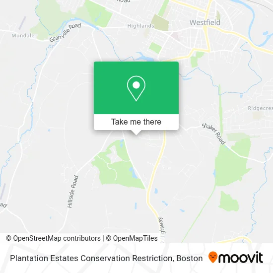 Plantation Estates Conservation Restriction map