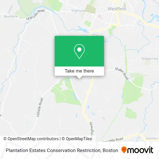 Plantation Estates Conservation Restriction map