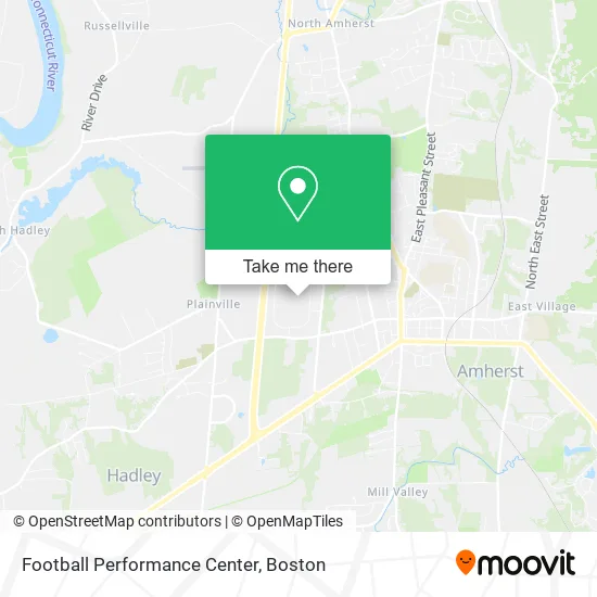 Football Performance Center map