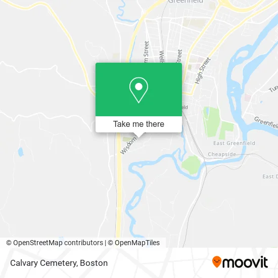 Calvary Cemetery map