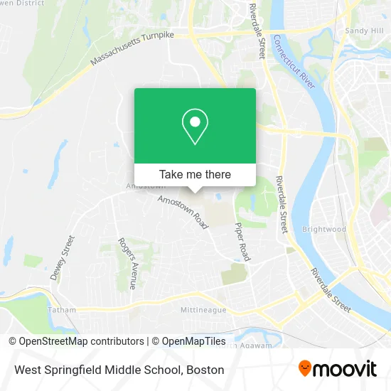 West Springfield Middle School map