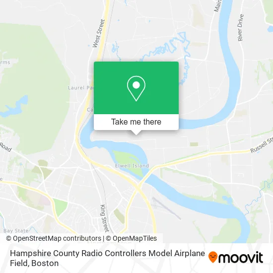 Hampshire County Radio Controllers Model Airplane Field map