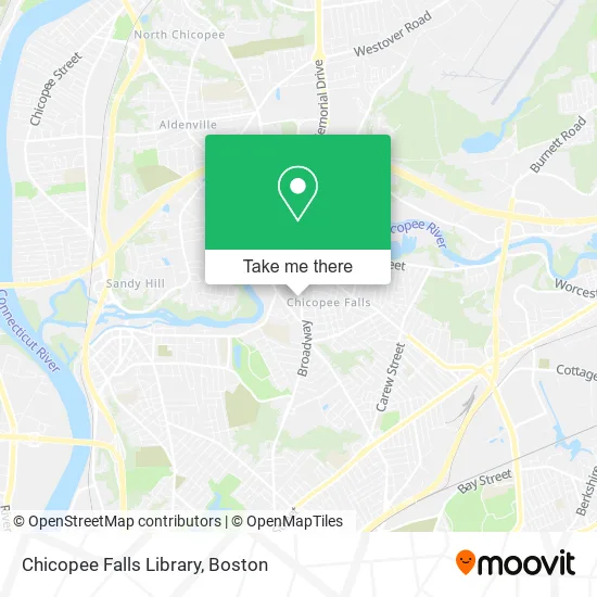 Chicopee Falls Library map