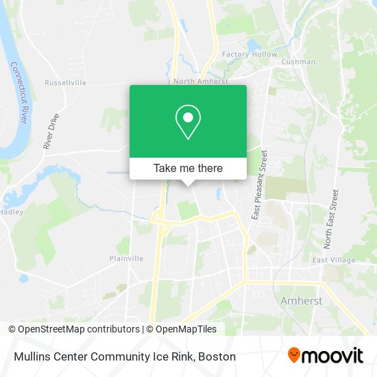 Mullins Center Community Ice Rink map