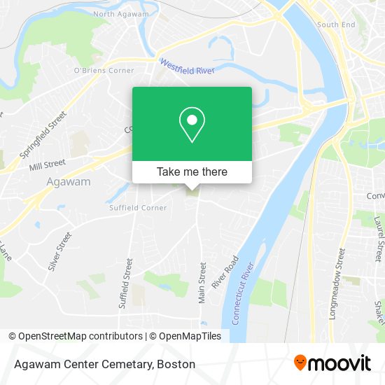 Agawam Center Cemetary map