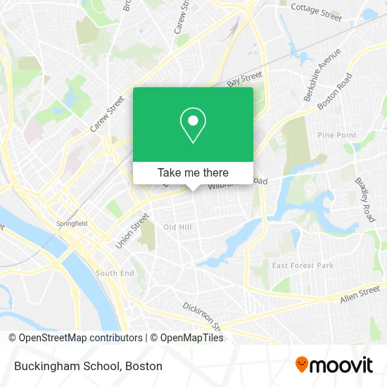 Buckingham School map