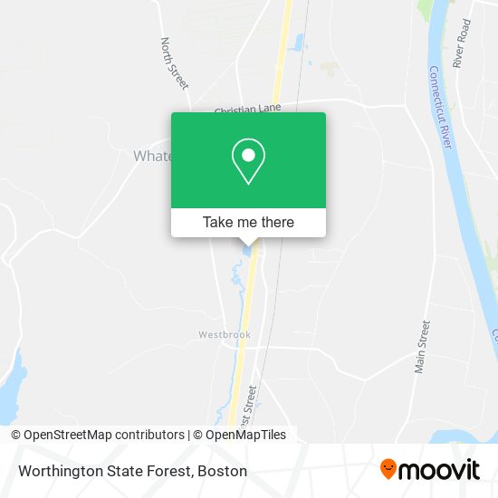 Worthington State Forest map