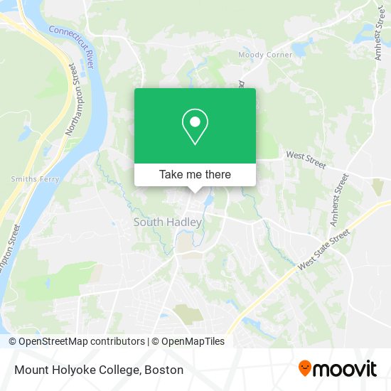 Mapa de Mount Holyoke College