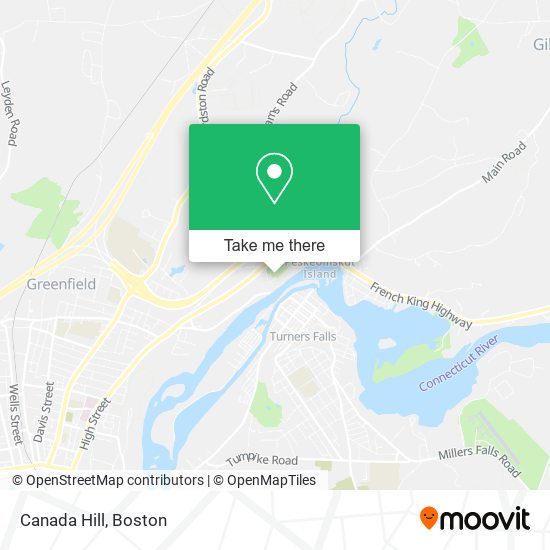 Mapa de Canada Hill