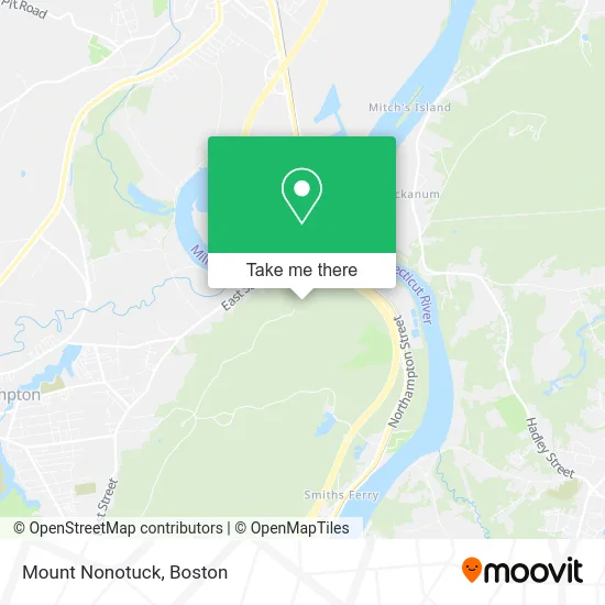 Mount Nonotuck map