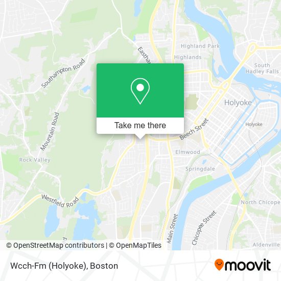 Wcch-Fm (Holyoke) map