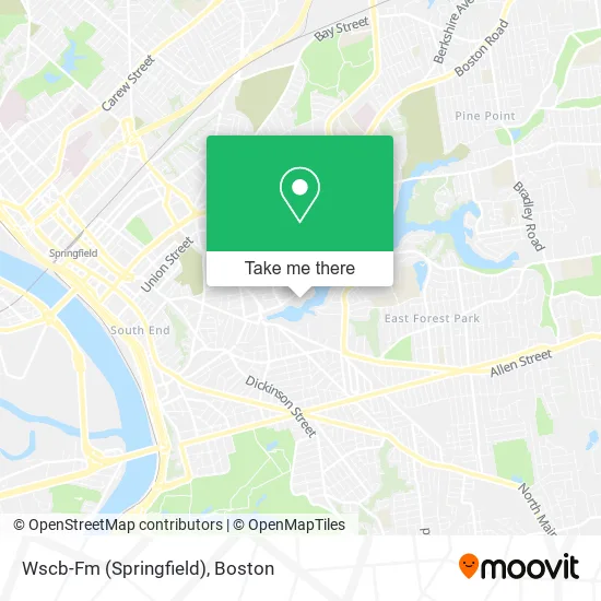 Wscb-Fm (Springfield) map