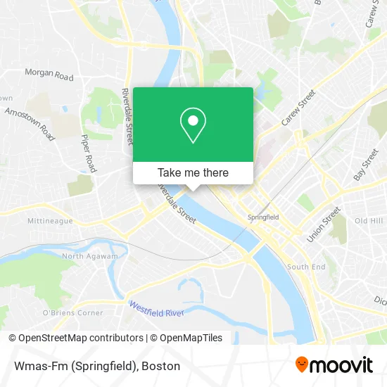 Wmas-Fm (Springfield) map