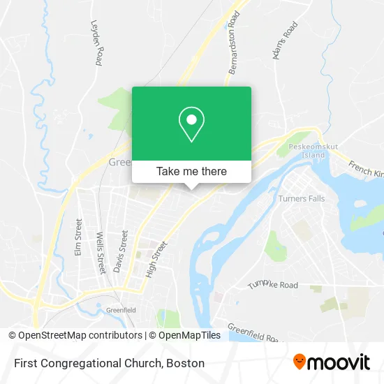 First Congregational Church map