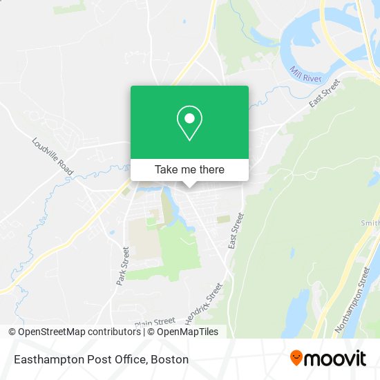 Mapa de Easthampton Post Office