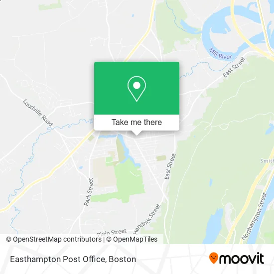Easthampton Post Office map