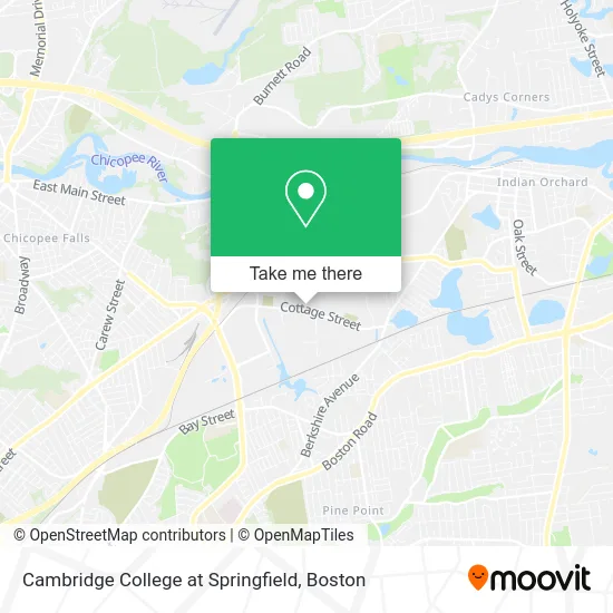 Cambridge College at Springfield map