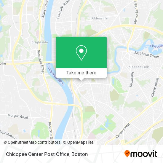 Chicopee Center Post Office map
