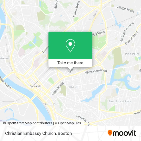 Christian Embassy Church map