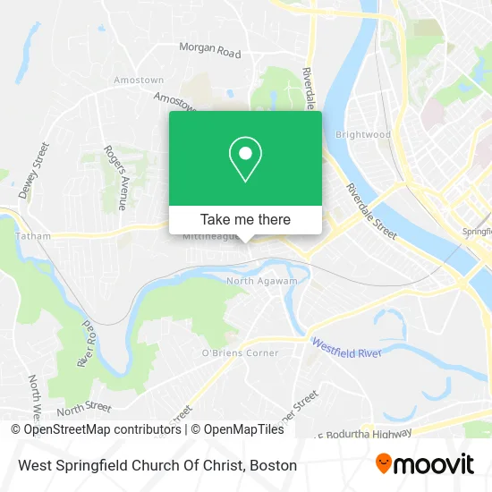 West Springfield Church Of Christ map