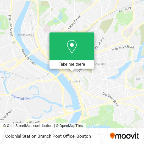 Colonial Station Branch Post Office map