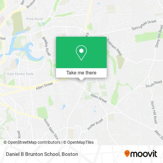 Daniel B Brunton School map