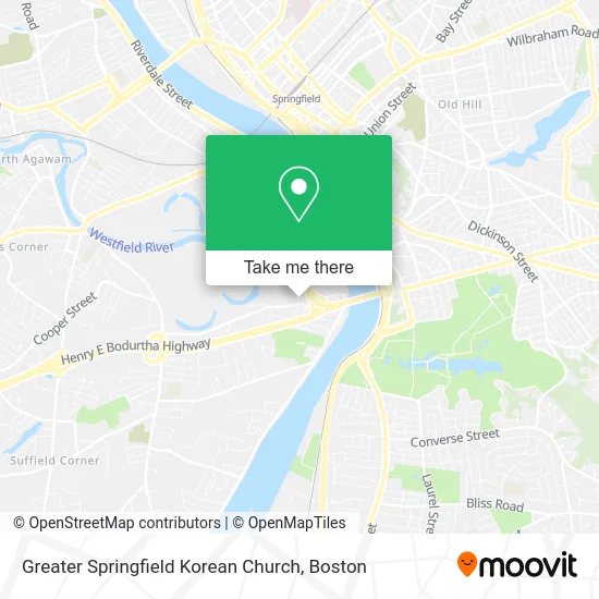 Greater Springfield Korean Church map