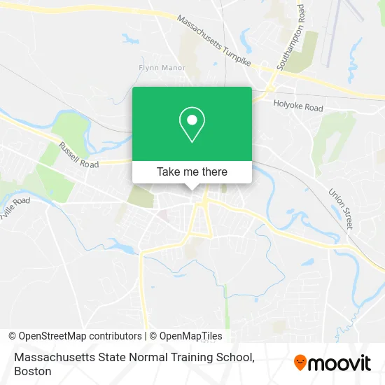 Massachusetts State Normal Training School map
