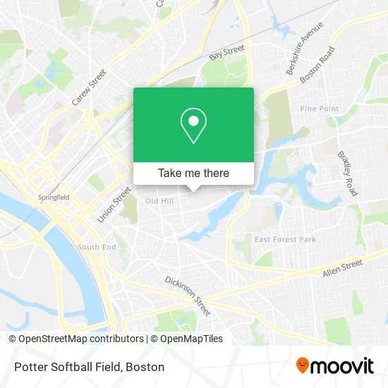Potter Softball Field map