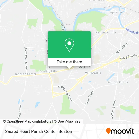 Sacred Heart Parish Center map