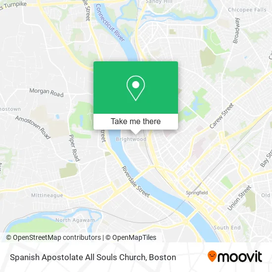 Spanish Apostolate All Souls Church map