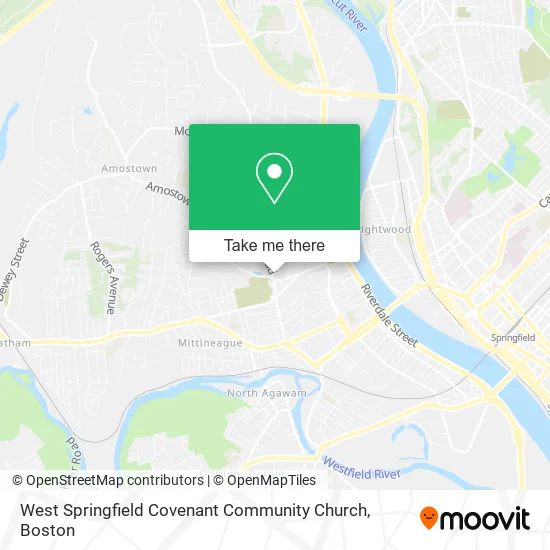 West Springfield Covenant Community Church map
