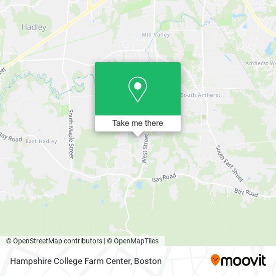 Hampshire College Farm Center map