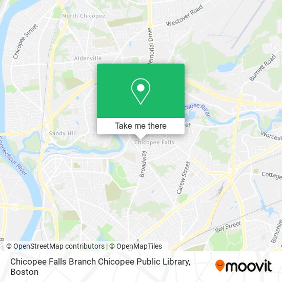 Mapa de Chicopee Falls Branch Chicopee Public Library