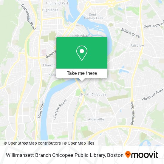 Willimansett Branch Chicopee Public Library map