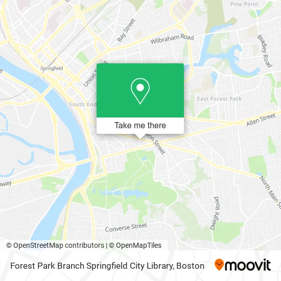 Forest Park Branch Springfield City Library map