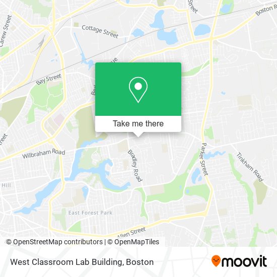 West Classroom Lab Building map