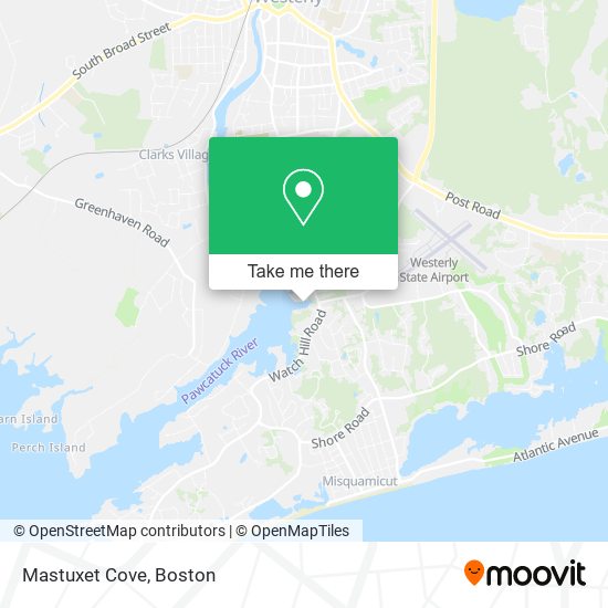 Mastuxet Cove map