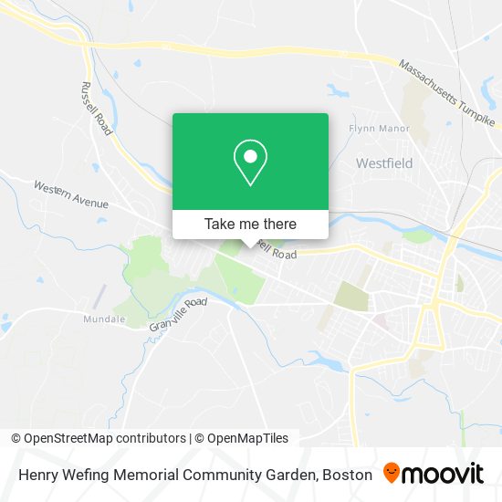 Henry Wefing Memorial Community Garden map