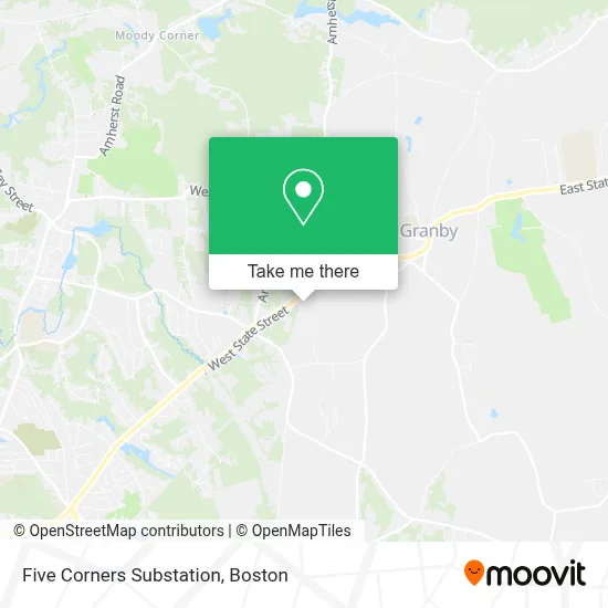 Five Corners Substation map