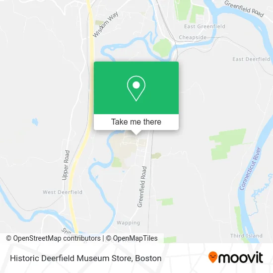Historic Deerfield Museum Store map