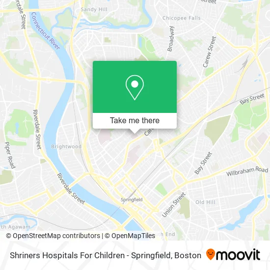 Shriners Hospitals For Children - Springfield map