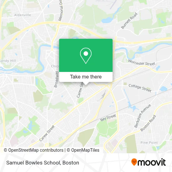 Samuel Bowles School map