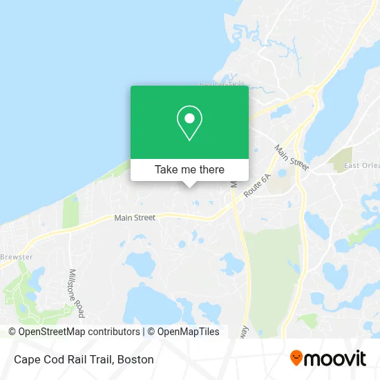 Cape Cod Rail Trail map
