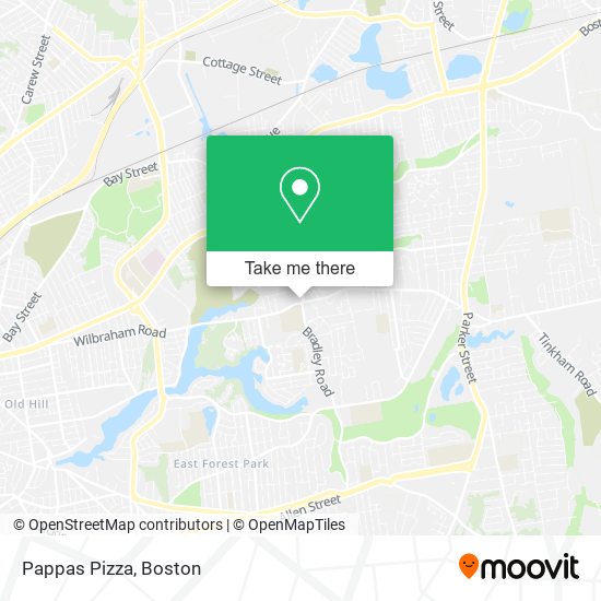 Mapa de Pappas Pizza