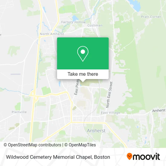 Wildwood Cemetery Memorial Chapel map