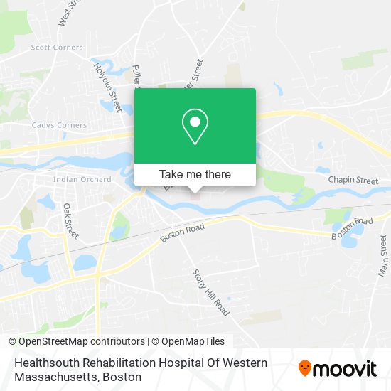 Healthsouth Rehabilitation Hospital Of Western Massachusetts map