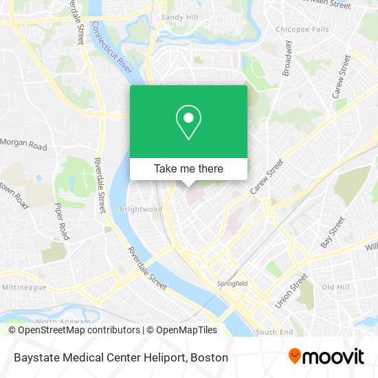 Mapa de Baystate Medical Center Heliport